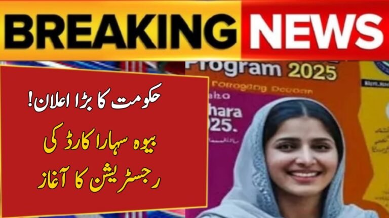 CM Punjab Bewa Sahara Card 2025 – Online Registration, Eligibility & Required Documents