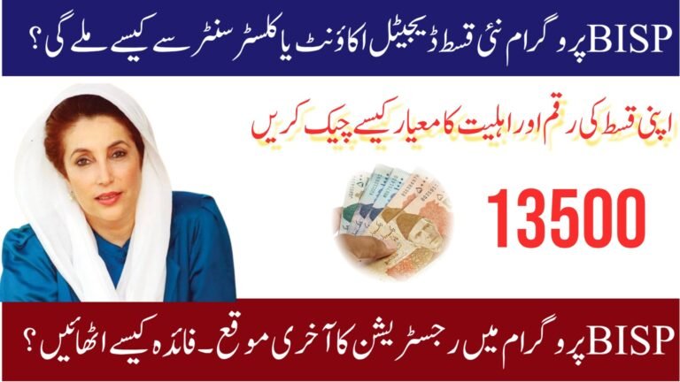 Today’s New Update: BISP 2025 Payment Cluster Distribution October For Eligible Women