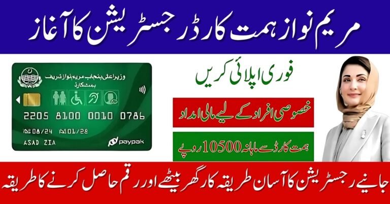 CM Punjab Maryam Nawaz Himmat Card