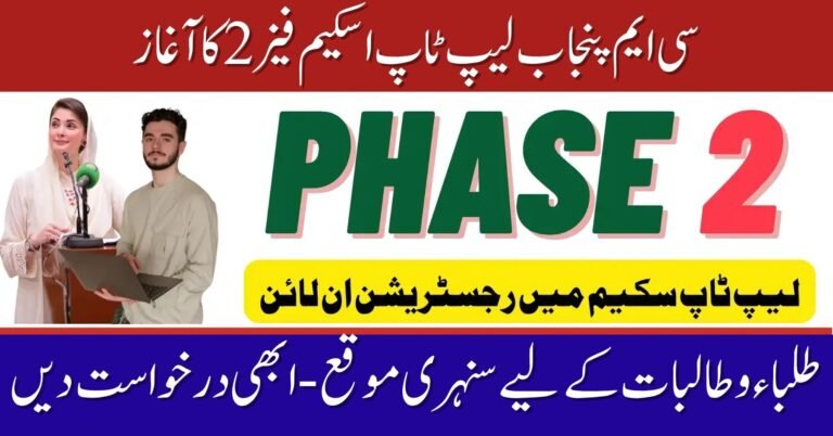 CM Punjab Laptop Scheme Phase 2
